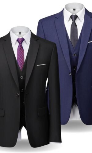 Terno Masculino Slim Poliviscose Jordhan | Kit 2 Ternos