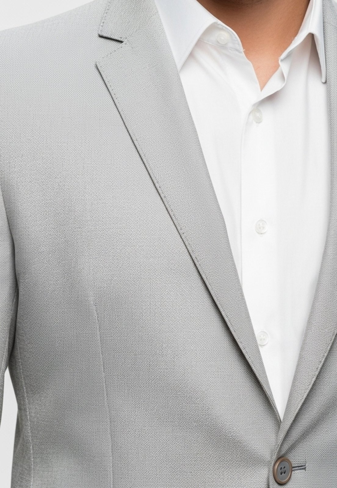 Jordhan Alta Costura Poliviscose Cinza Metálico | Terno Masculino Alfaiataria Premium - Imagem 4